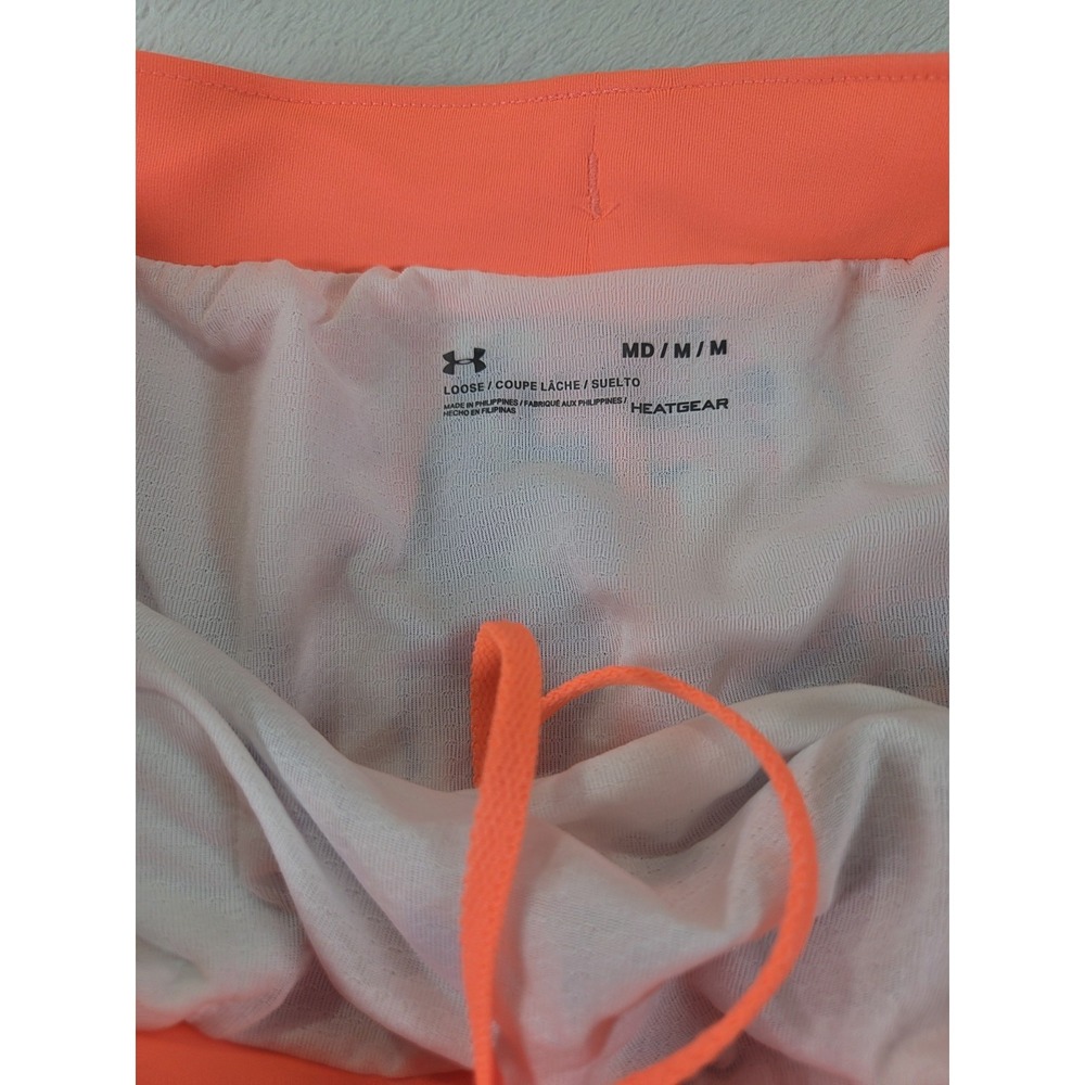Under Armour HeatGear Running Shorts Womens Medium Lined Athletic Gym Training - Picture 4 of 11